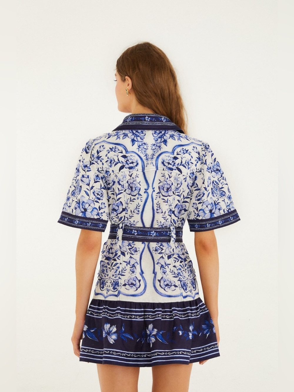 FARM Rio Porcelain Garden Mini Dress - Picture 3 of 9